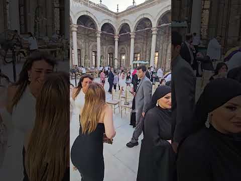 سيلفى لمياء فهمي عبد الحميد مع مريم امين في عقد قران ابنة مفيدة شيحة في القلعة