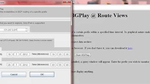 How to use BGPlay@RouteViews