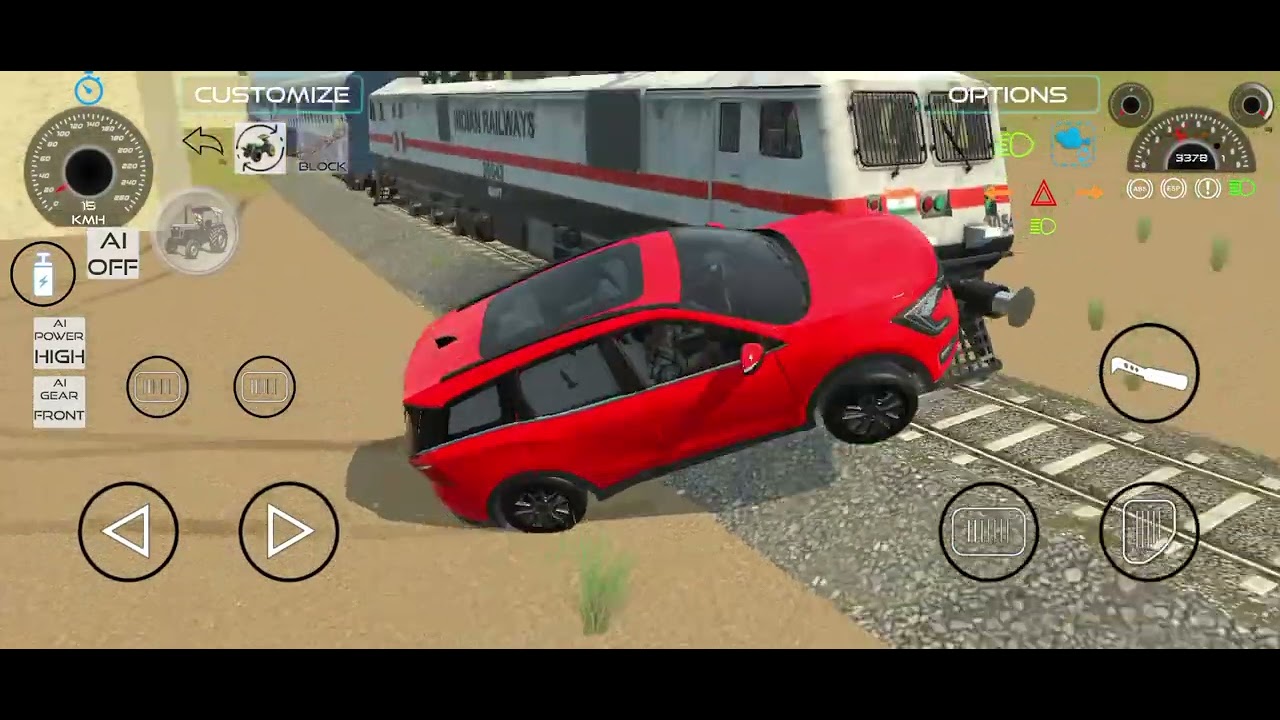 आज तो ट्रेन वाले ने टक्कर मार दिया बोलेरो वाले को अब क्या हो गा देखते अब देखते है 