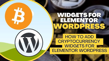 How to add Cryptocurrency Widgets For Elementor WordPress