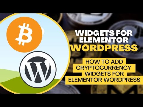 How to add Cryptocurrency Widgets For Elementor WordPress