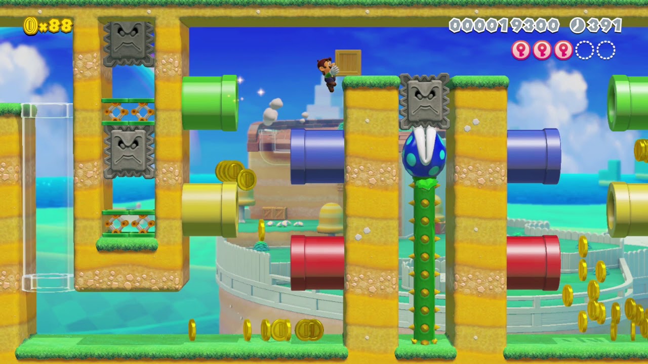 SMM2: 3D Wonder World: Land Of Fear 3 - By MCW UK