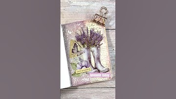 mini art journal | lavender 🔮