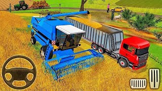 Heavy Cargo Tractor Trolley Simulator 2025 - Offroad Farming Transporter Driving Android Gameplay screenshot 3