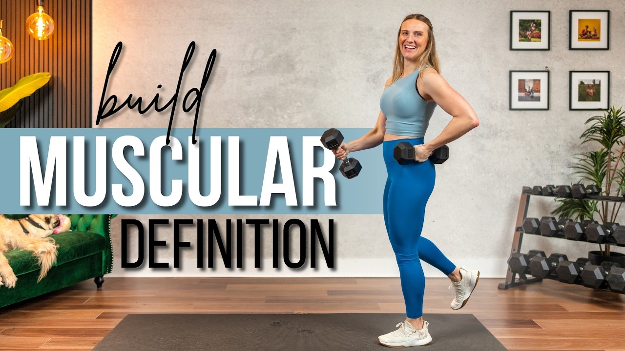 20 min BUILD DEFINITION Full Body & Abs Strength Training