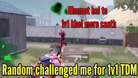 Random player challenged me for 1v1 tdm and this happened 🤯🤯😳 #tdm #1v1tdm #tdmchallenge