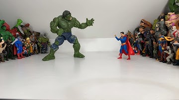 SUPERMAN VS HULK         Stop Motion Video!