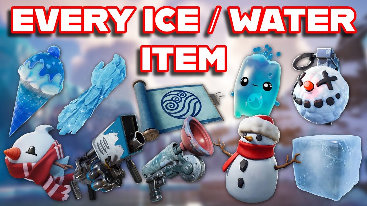 Ranking EVERY ICE/WATER ITEM In FORTNITE HISTORY From WORST To BEST