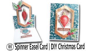Spinner Easel Card | DIY Christmas Card  Tutorial