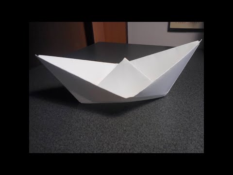 КАК СДЕЛАТЬ КОРАБЛИК ИЗ БУМАГИ . ПОДЕЛКИ ИЗ БУМАГИ. How To Make A Paper Ship.ORIGAMI