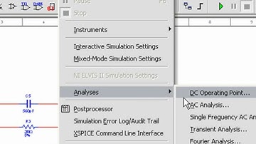 Getting Started with NI Multisim - Analyses - AC Analysis