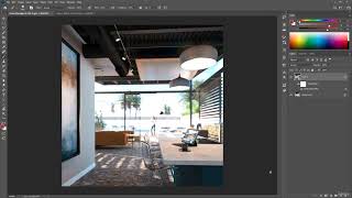 46  PostProcessing Using Photoshop and Camera RAW Filter (3ds-Max   Vray Complete Course)