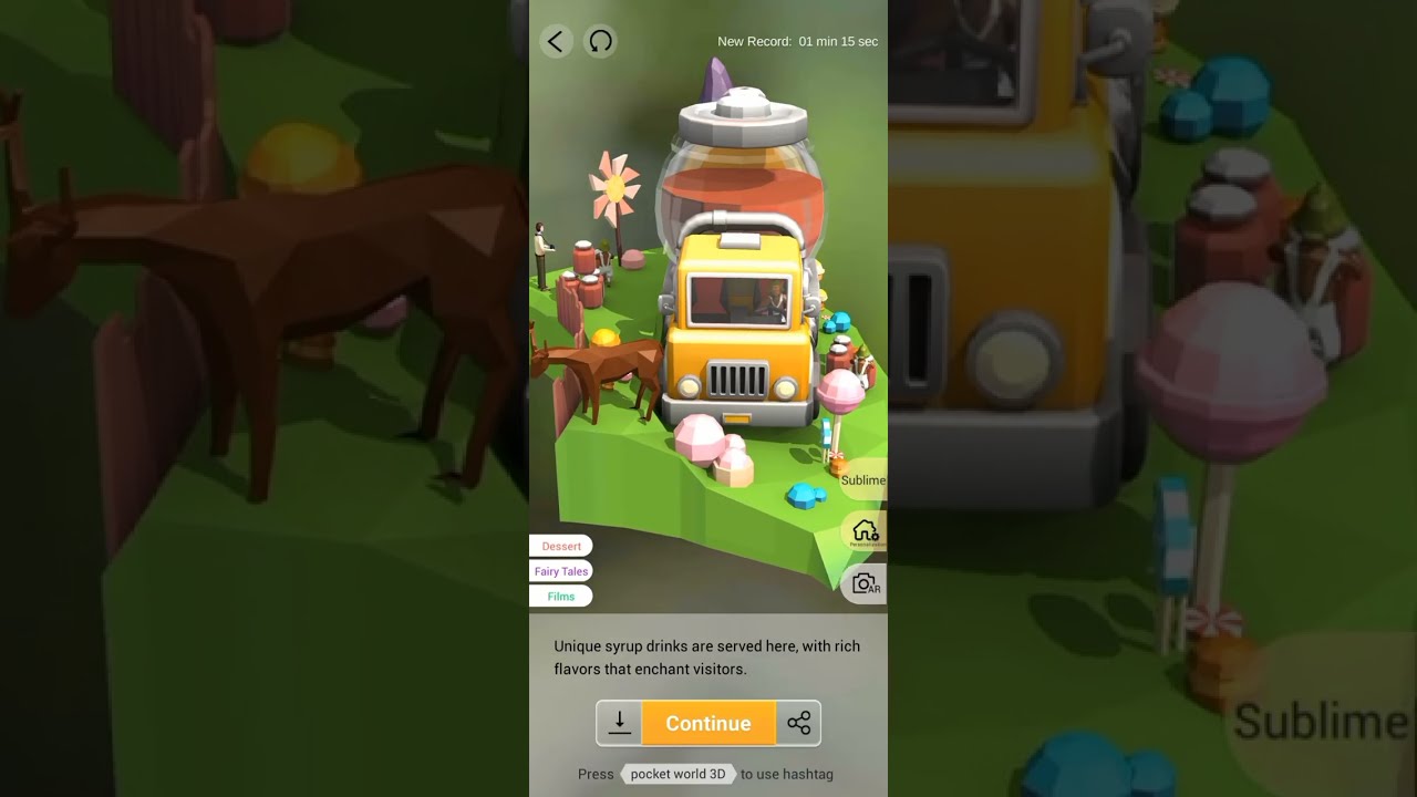 Pocket World 3D - Chocolate Factory II - Sweet Syrup