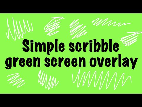 scribble green screen *free to use*