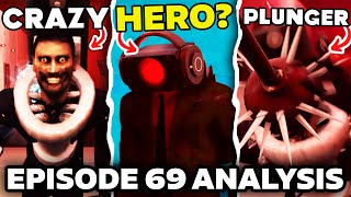 Plunger Cameraman Vs Dark Speakerman? - Episode 69 Skibidi Toilet All Easter Egg Analysis Theory