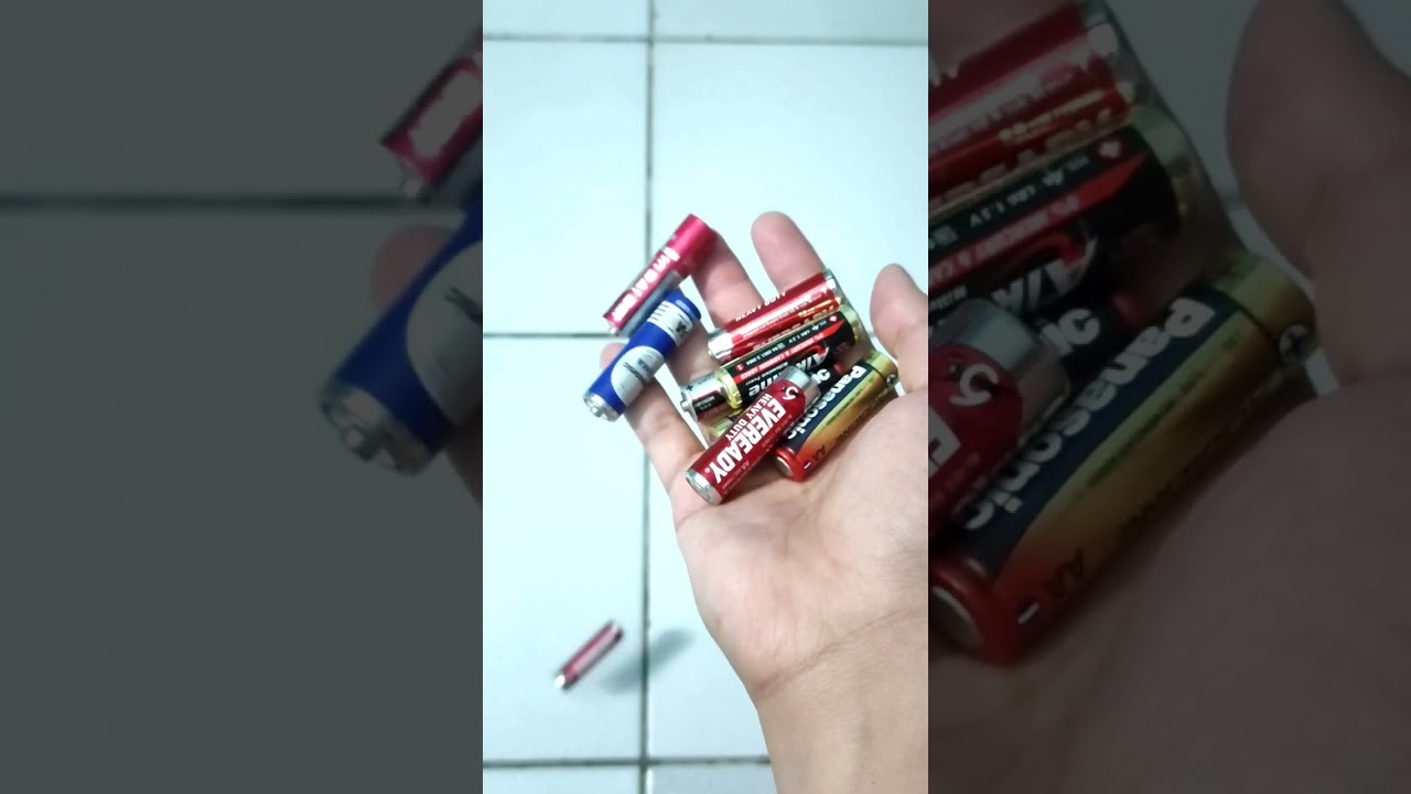 asmr ! melodious battery collection sound 😍 reverse video 