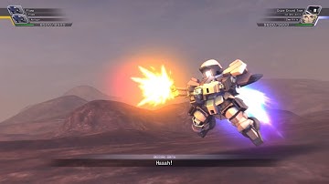 SD Gundam G-Generation Cross Rays - Graze Ground Type All Animations