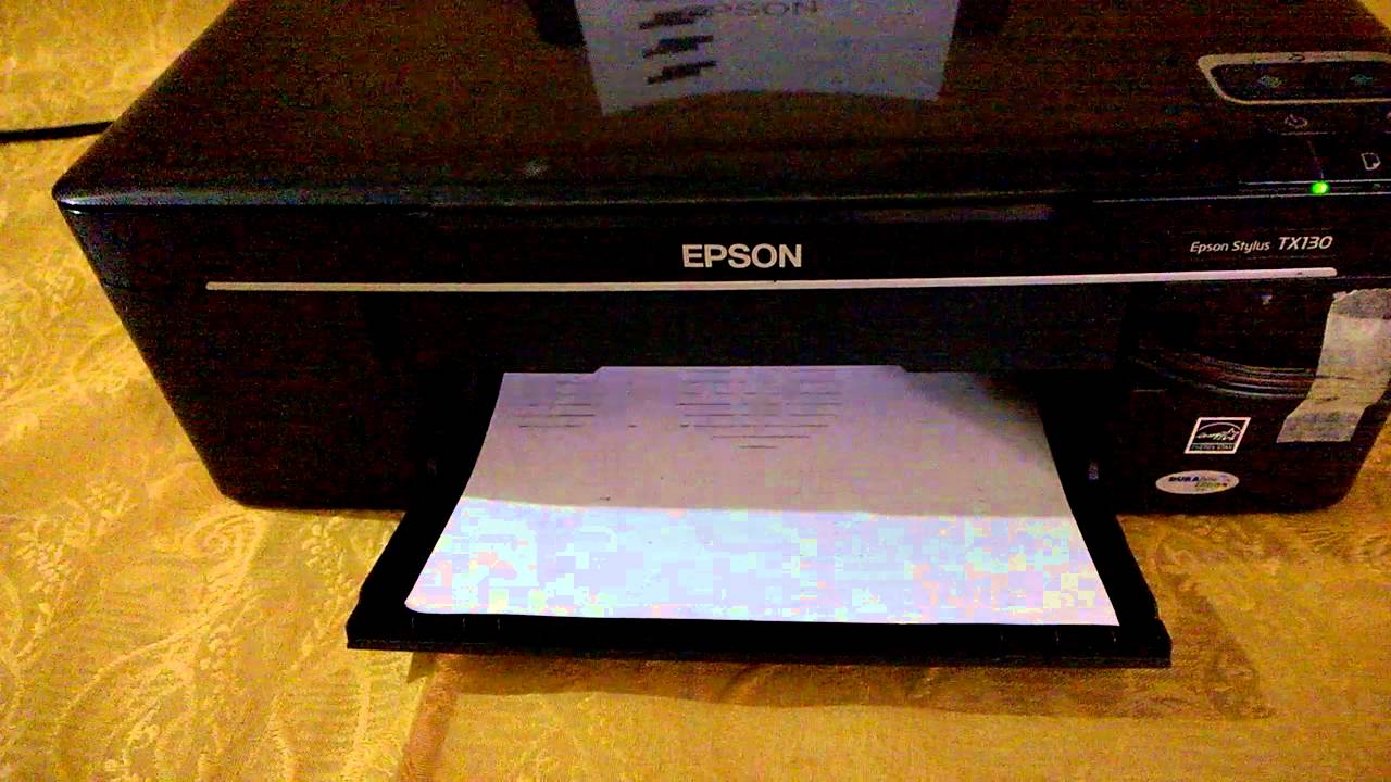Epson TX130 con fallas de impresión - YouTube