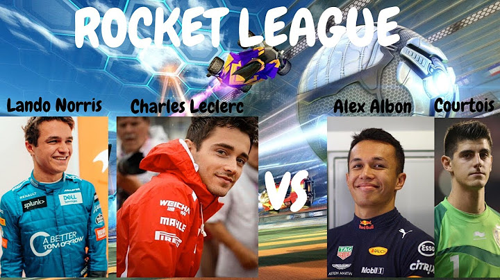 Rocket League with Lando Norris, Charles Leclerc, Alex Albon and Thibaut Courtois