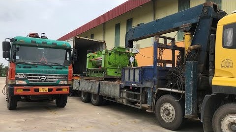 Xe Cẩu Cẩu Rút Máy Móc Từ Container Tại Bình Thuận, Thuê Xe Tải Gắn Cẩu Tự Hành Tại Phan Thiết