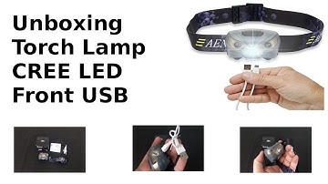 UNBOXING Aennon LED Headlamp USB Rechargeable