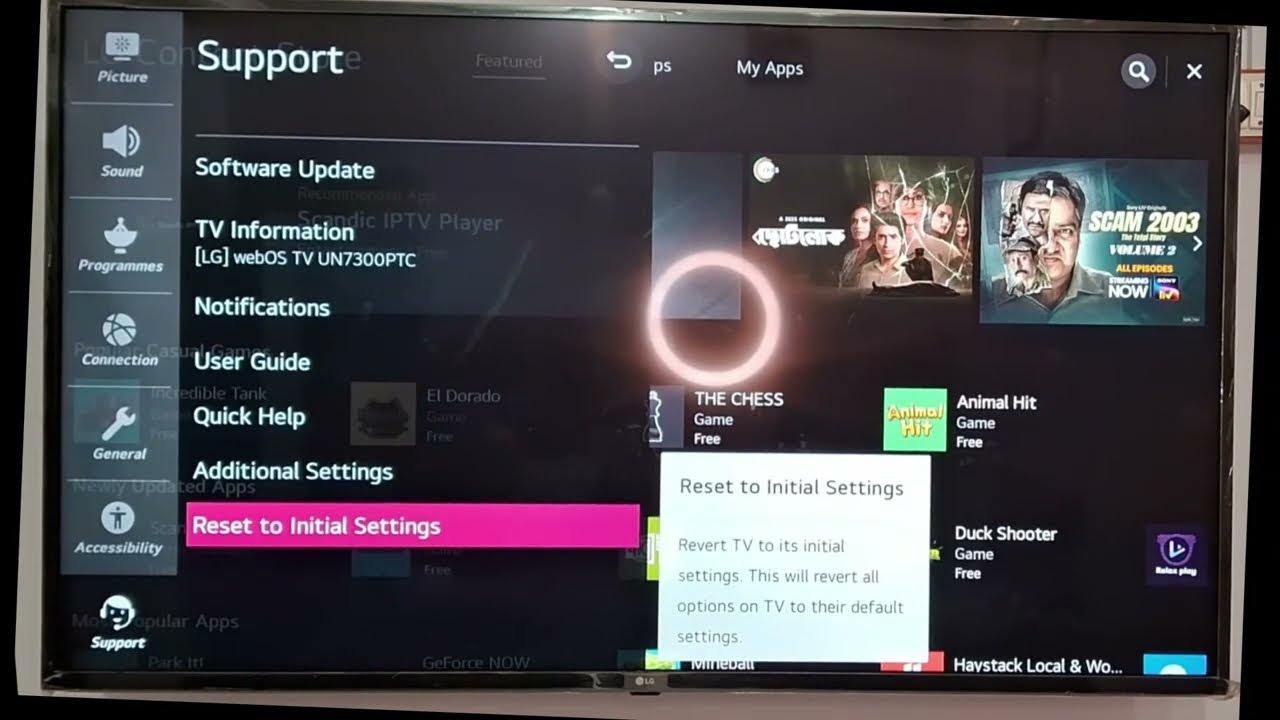 How To Reset LG TV Factory Reset LG TV YouTube