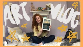 March Art VLOG (Rusty Rose)