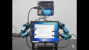 Arduino Uno Q Project | Desk Bot Concept | Bot functions as Social Media Assistant Manager