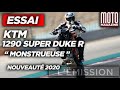 Ktm 1290 super duke r  prte pour la course