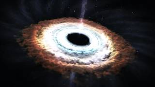 Черная дыра разрывает звезду