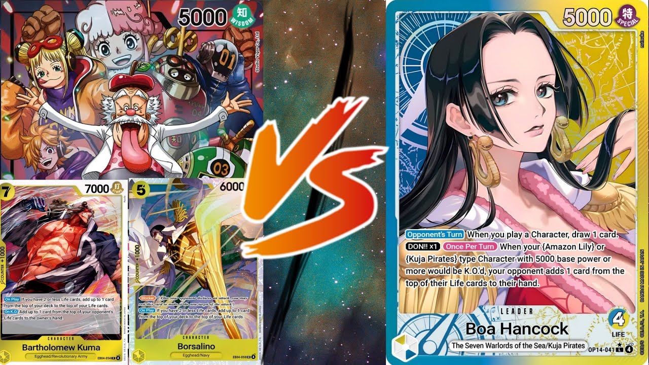 One Piece Card Game: Vegapunk vs B/Y Boa [EB04 Testing]