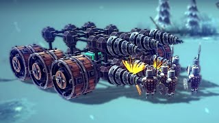 Je créé une PUISSANTE machine de GUERRE (Besiege) screenshot 2