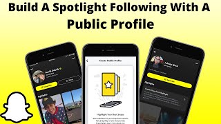 Snapchat: Public Profile - How To Build A Following on Spotlight by Johnny Nacis 163,846 views 3 years ago 3 minutes, 58 seconds