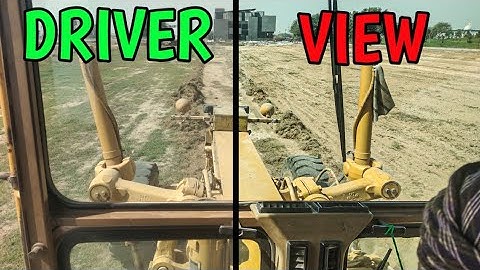 DRIVER VIEW! Caterpillar Grader Motor 140G heavy working || ZKB Machines in Action