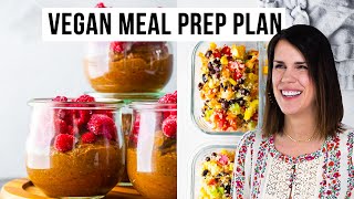Vegan PANTRY Meal Prep Plan | + shopping list