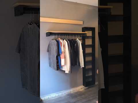 خزانة ملابس معلقة بتصميم عصري وبسيط