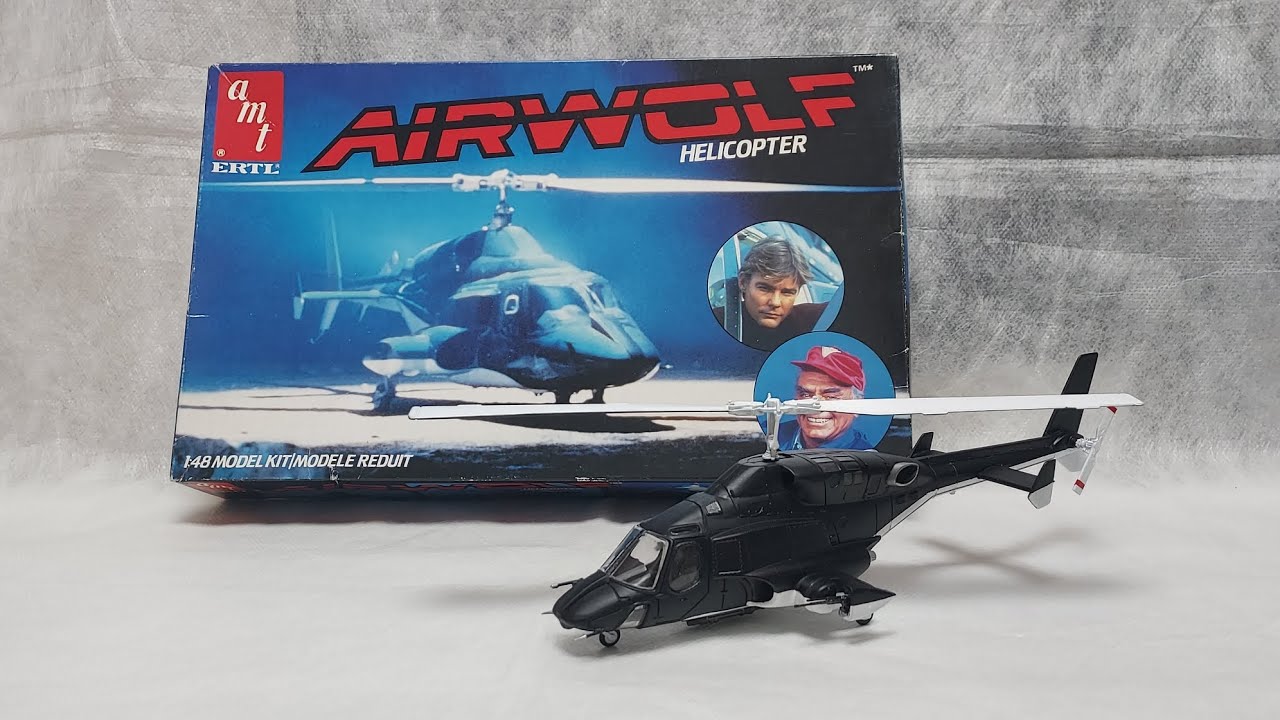 AIRWOLF 1/48 プラスチックモデルキット AIRWOLF HELICOPTER 1/48 MODEL KIT AOSHIMA / AMT | eBay