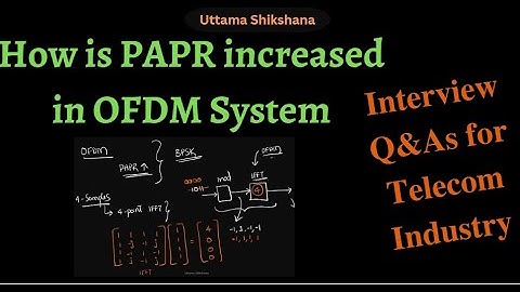 [Interview QnA#23] Calculate the PAPR of the OFDM BPSK System | How is PAPR increased in OFDM System