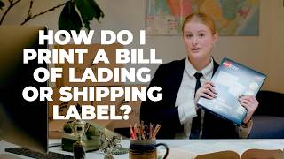 How Do I Print a Bill of Lading or Shipping Label?