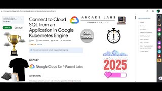 [NEW2025] Connect to Cloud SQL from an Application in Google Kubernetes Engine | #qwiklabs | #GSP449
