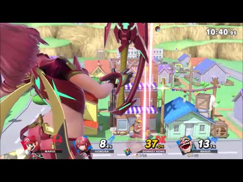 スマブラSP　通常ステージで背中向きの手前やられ+DLC組のZ軸バグみたいな動作