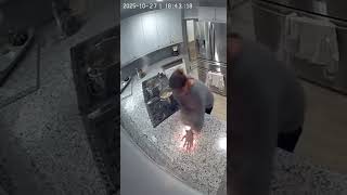 Phone Catches Fire While Cooking!