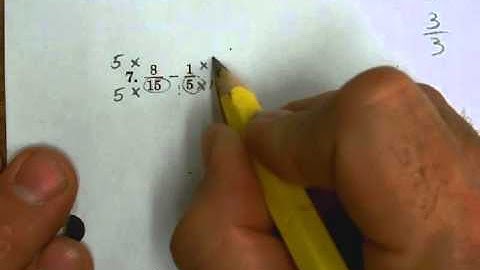 Adding or Subtracting Fractions Homework Tip 112911