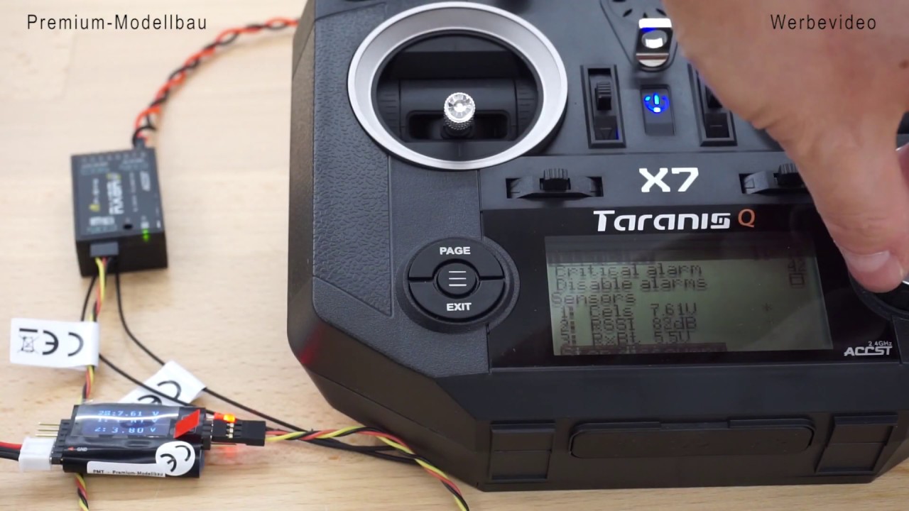 FrSky How To Praxisreihe -  1.6  Wie nutzt man Smart Port Sensoren mit FLVSS als Beispiel (DEUTSCH)