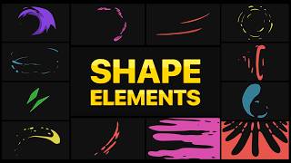 Free Shape Elements - Liquid-Style Shapes with SFX (AE, PR, DR, FCPX)