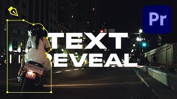 Premiere Pro TEXT REVEAL | How To Animate Mask
