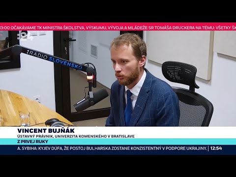 Z prvej ruky: VINCENT BUJŇ&Aacute;K a ERIK L&Aacute;&Scaron;TIC | 22.4.2026

T&eacute;ma:
🔴 Vyhl&aacute;senie časti referenda.

Hostia:
VINCENT BUJŇ&Aacute;K, &uacute;stavn&yacute; pr&aacute;vnik, Univerzita Komensk&eacute;ho v Bratislave;
ERIK L&Aacute;&Scaron;TIC, politol&oacute;g, Univerzita Komensk&eacute;ho v Bratislave.

#prvej #ruky #VINCENT #BUJŇ&Aacute;K #ERIK
