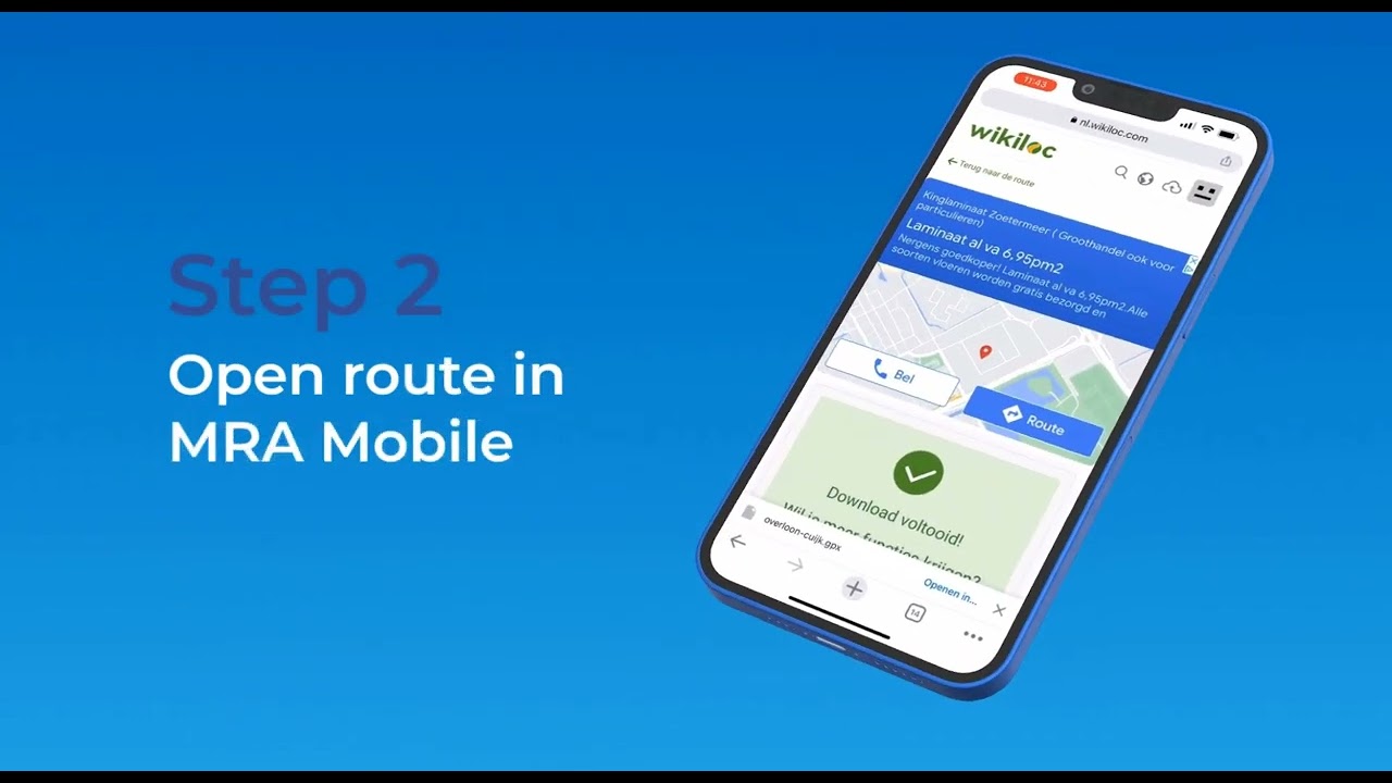 MyRoute app Mobile GPX import and export