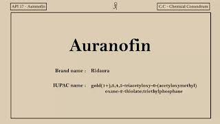 Auranofin - IUPAC Names