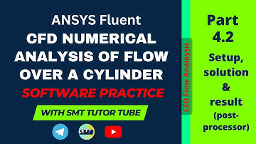 ANSYS Fluent ~ CFD transient fluid flow analysis over a cylinder| solution and result final part 4.2